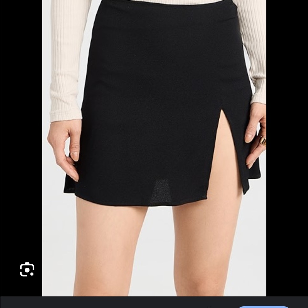 Reformation Black Mini Skirt